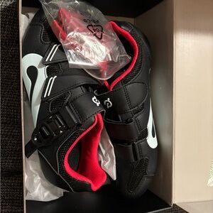 Peloton Black and White Cycling Sneakers